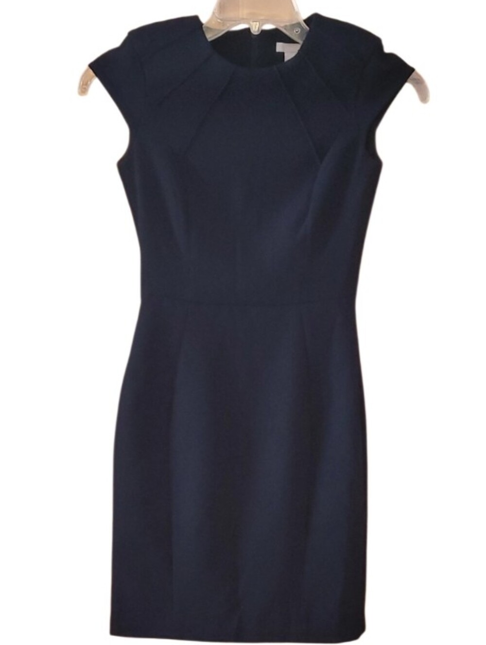 H&M Classic Black Cap-Sleeve Sheath Dress - Elegant Women's Dress Size 0